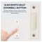 Newhouse Hardware Unlighted Door Chime Push Button, White BT1W - alternate 5